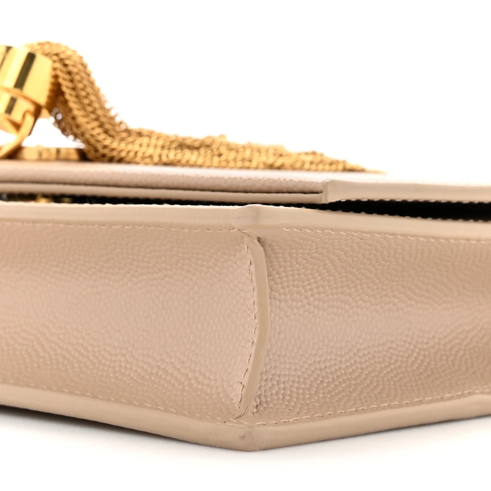 Lushentic Reviews Small Kate Tassel Chain Wallet in Dark Beige - Image 5