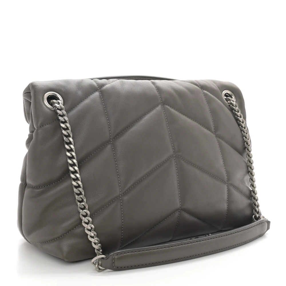 Lushentic Small Loulou Chain Satchel - Storm Quilted Monogram Style - Image 3
