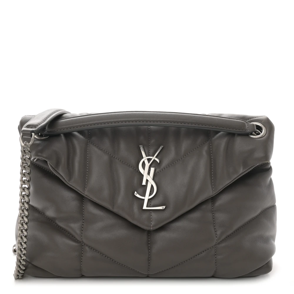 Lushentic Small Loulou Chain Satchel - Storm Quilted Monogram Style