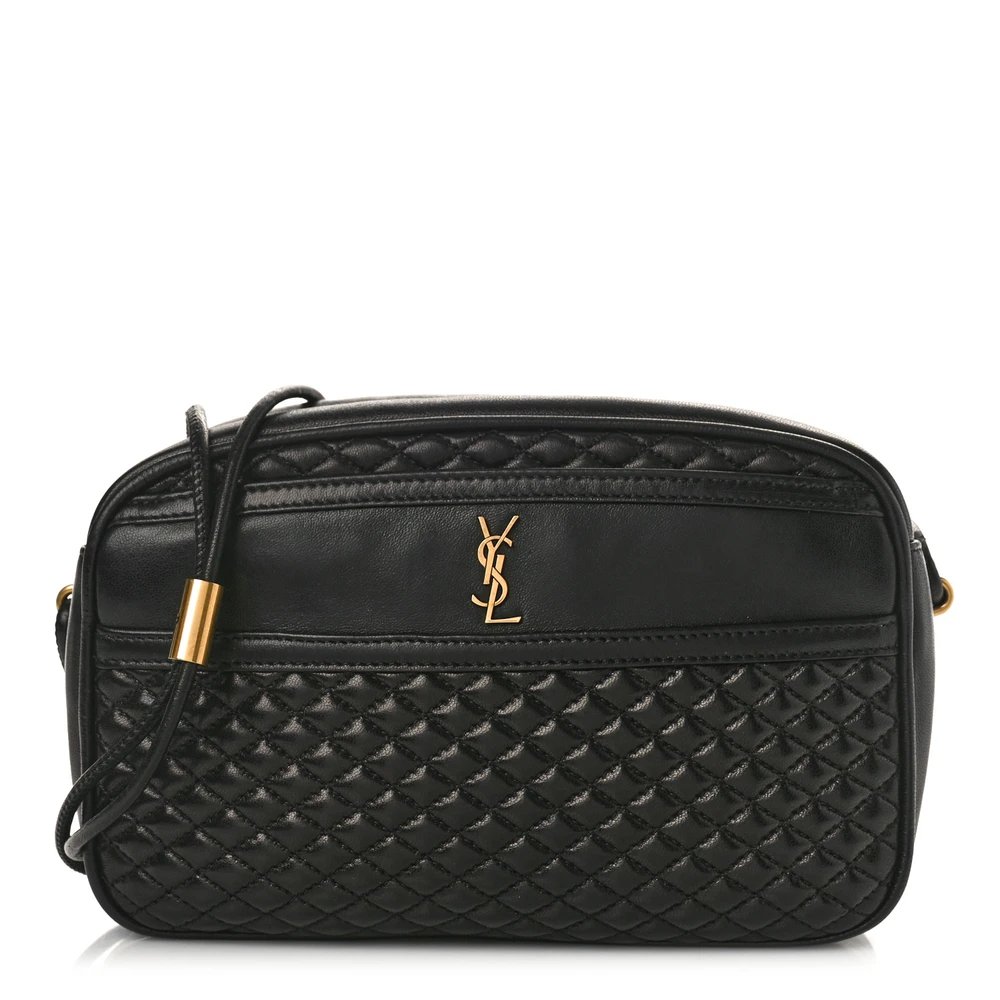 Lushentic Replica Handbags: Small Victoire Camera Bag in Black Leather