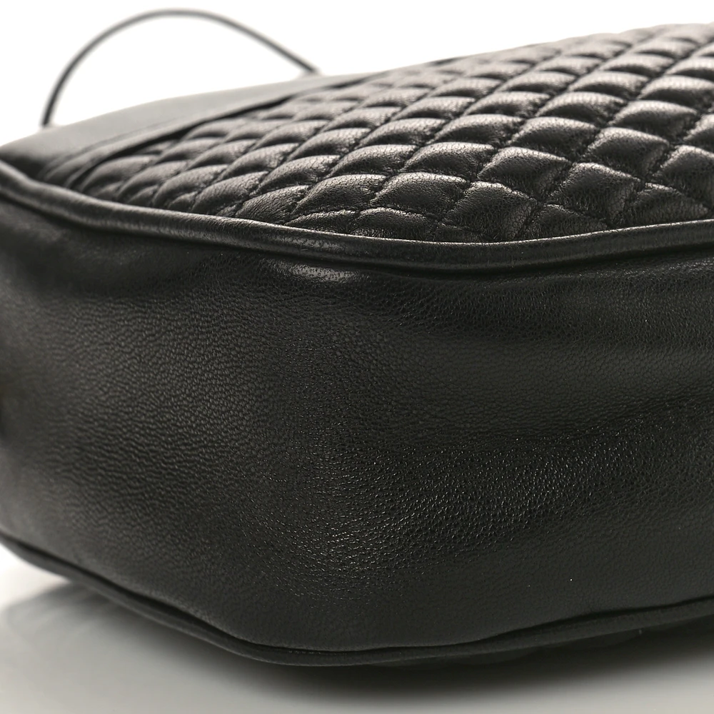 Lushentic Replica Handbags: Small Victoire Camera Bag in Black Leather - Image 5